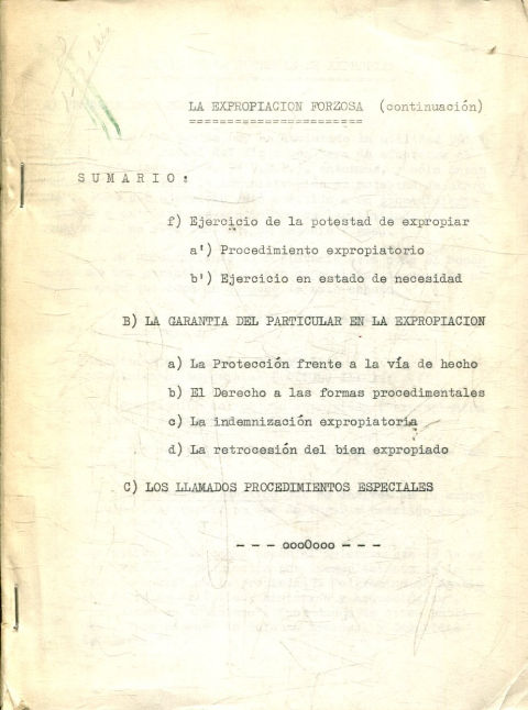 LA EXPROPIACION FORZOSA (CONTINUACION).