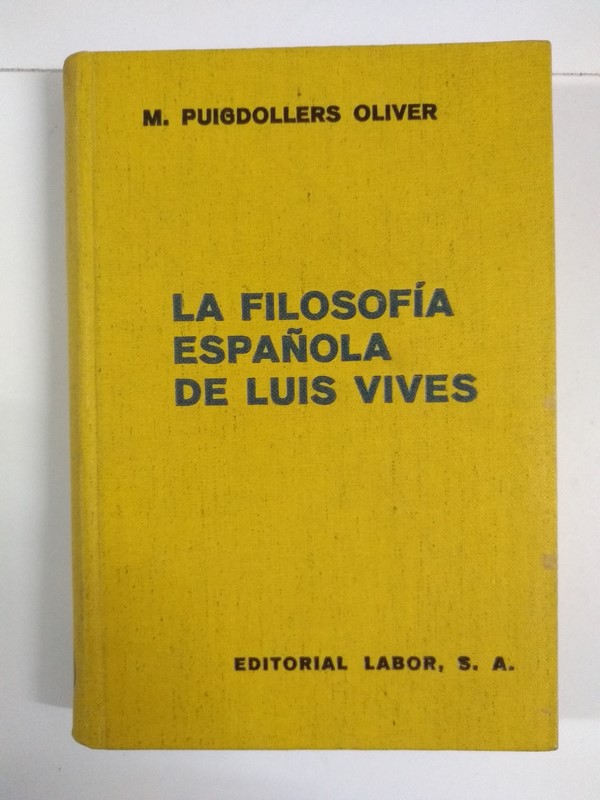 La filosofía española de Luis Vives
