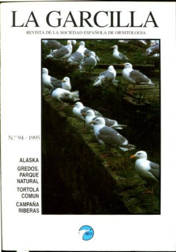 LA GARCILLA Nº 94. REVISTA DE LA SOCIEDAD ESPAÑOLA DE ORNITOLOGIA.