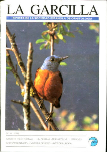 LA GARCILLA Nº 97. REVISTA DE LA SOCIEDAD ESPAÑOLA DE ORNITOLOGIA.