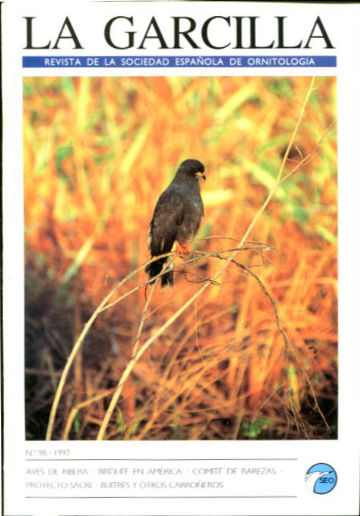 LA GARCILLA Nº 98. REVISTA DE LA SOCIEDAD ESPAÑOLA DE ORNITOLOGIA.