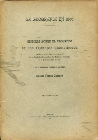 LA GEOGRAFIA EN 1896.