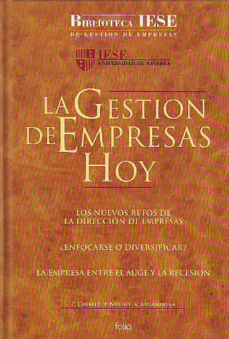 LA GESTION DE EMPRESAS HOY.