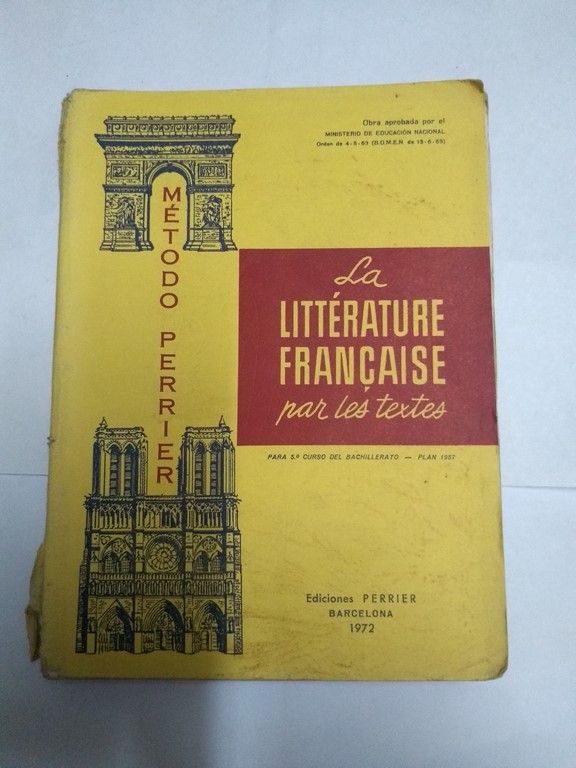 La litérature francaise par les textes
