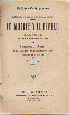 LA MUERTE Y EL DIABLO. TOMO II.