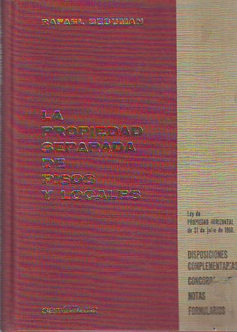 LA PROPIEDAD SEPARADA DE PISOS Y LOCALES.