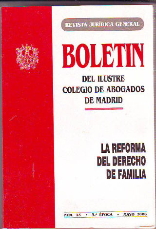 LA REFORMA DEL DERECHO DE FAMILIA.