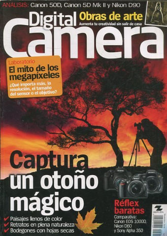 LA REVISTA PARA EL FOTOGRAFO DE HOY. DIGITAL CAMERA. NOVIEMBRE 2008. Nº 67.