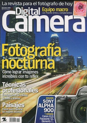 LA REVISTA PARA EL FOTOGRAFO DE HOY. DIGITAL CAMERA. DICIEMBRE 2008. Nº 68.