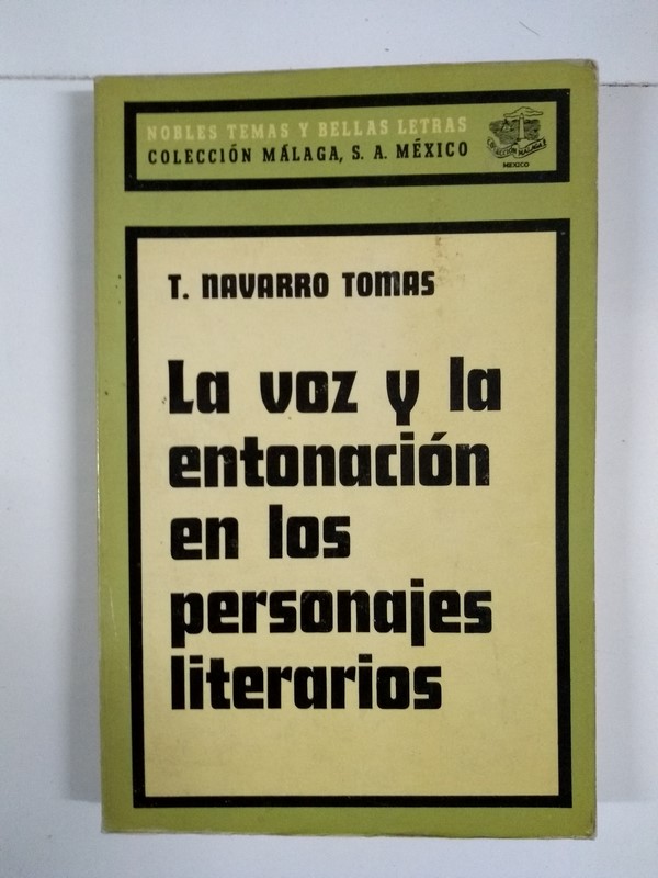 La voz y la entonación en los personajes literarios