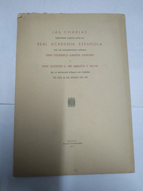 Las charlas. Real Academia Española