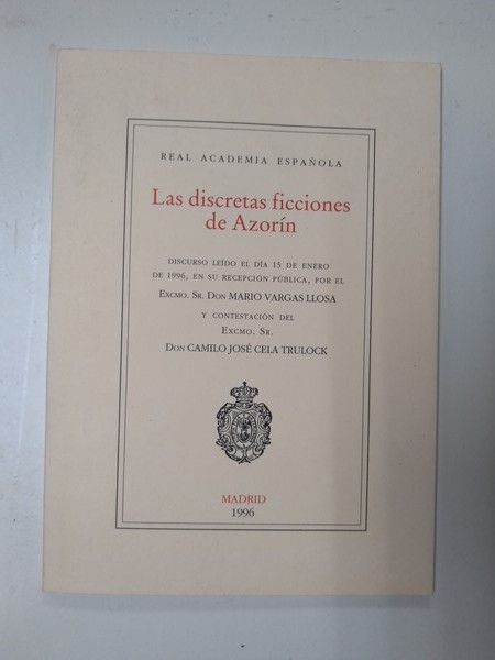 Las discretas ficciones de Azorin