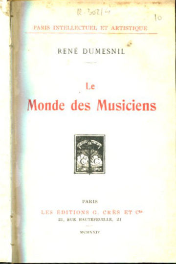LE MONDE DES MUSICIENS.