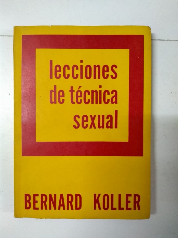 Lecciones de técnica sexual