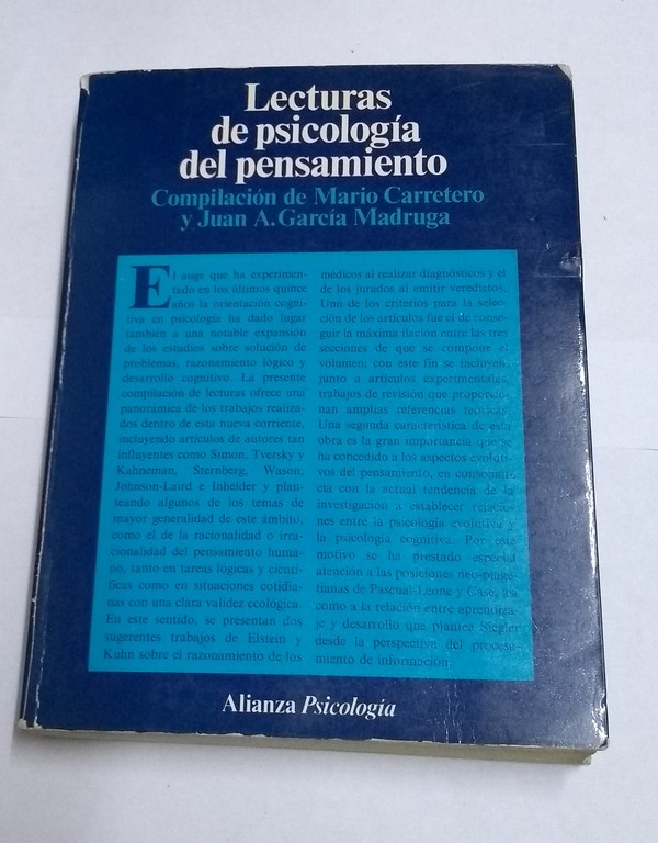 Lecturas de psicología del pensamiento