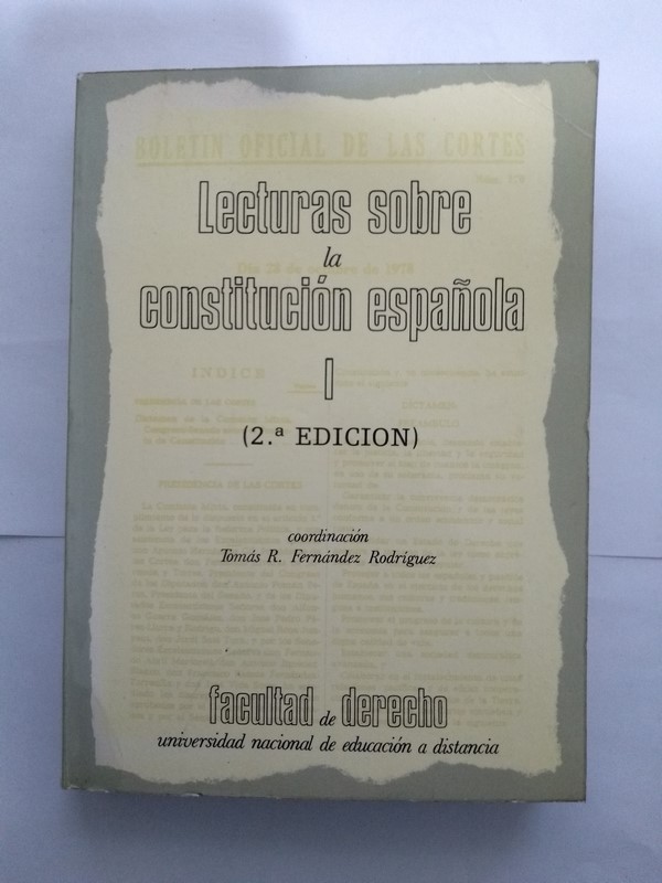 Lecturas sobre la constitución España, I