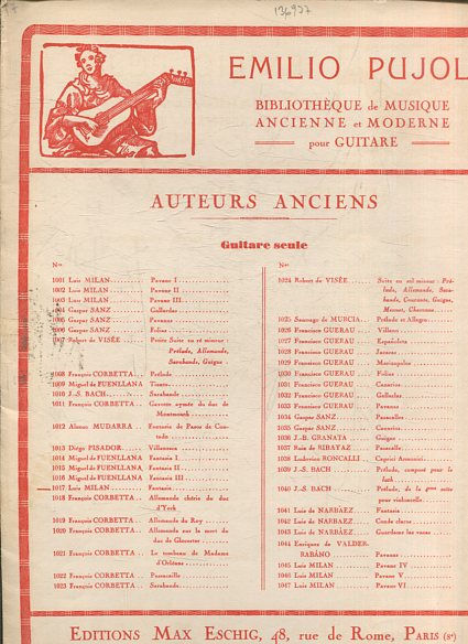 LES VIHUELISTES ESPAGNOLS DU XVIª SIECLE. FANTASIA