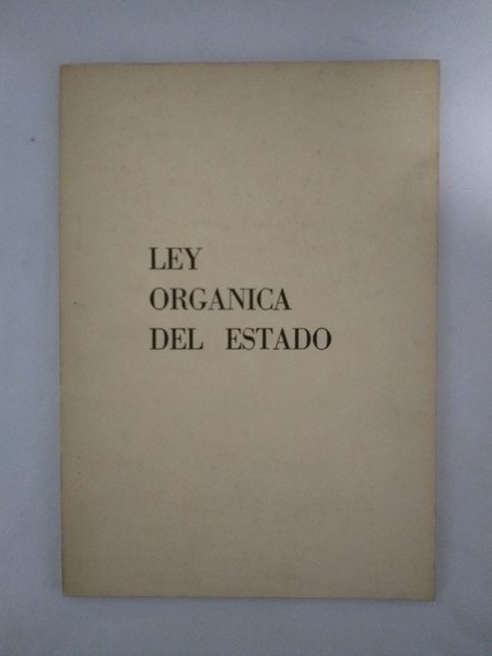 Ley Organica del Estado
