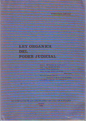 LEY ORGANICA DEL PODER JUDICIAL.