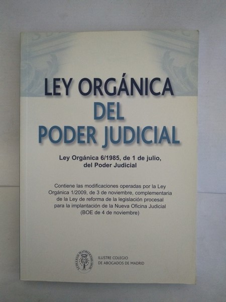 Ley Organica del Poder Judicial