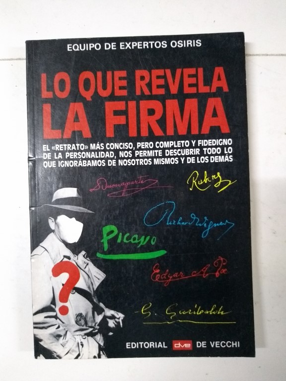 Lo que revela la firma