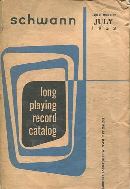 LONG PLAYING RECORD CATALOG.