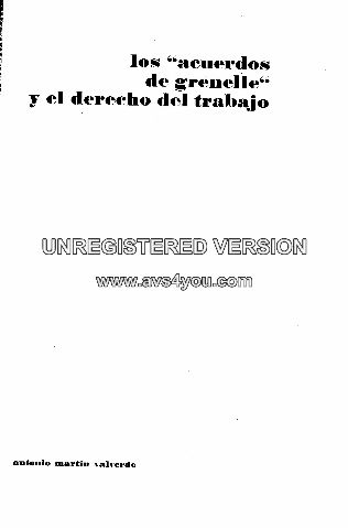 LOS "ACUERDOS DE GRENELLE" Y EL DERECHO DEL TRABAJO.