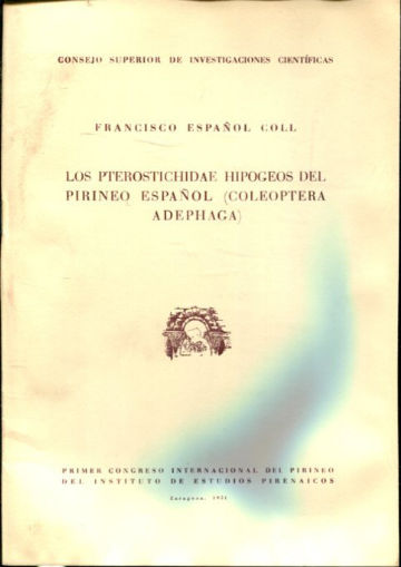 LOS PTEROSTICHIDAE HIPOGEOS DEL PIRINEO ESPAÑOL (COLEOPTERA ADEPHAGA).
