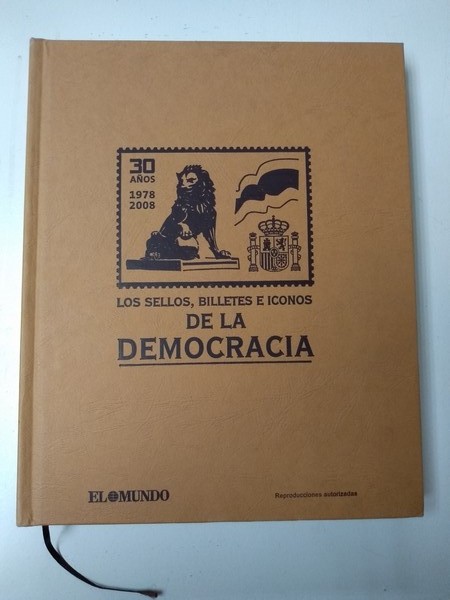 Los sellos, billetes e iconos de la democracia.