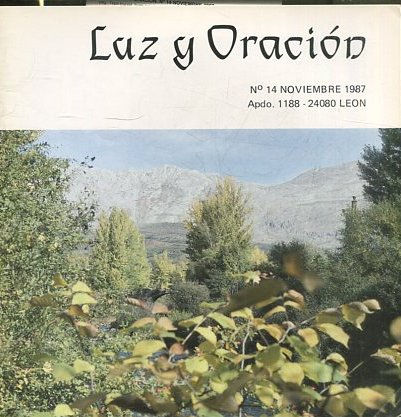 LUZ Y ORACION. Nº 14 NOVIEMBRE 1987.