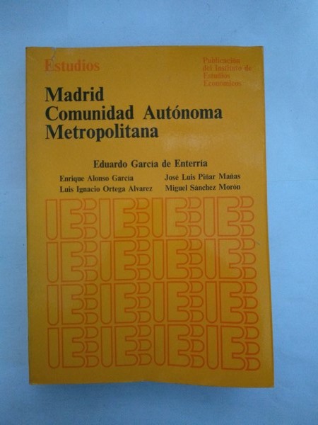 Madrid Comunidad Autonoma Metropolitana