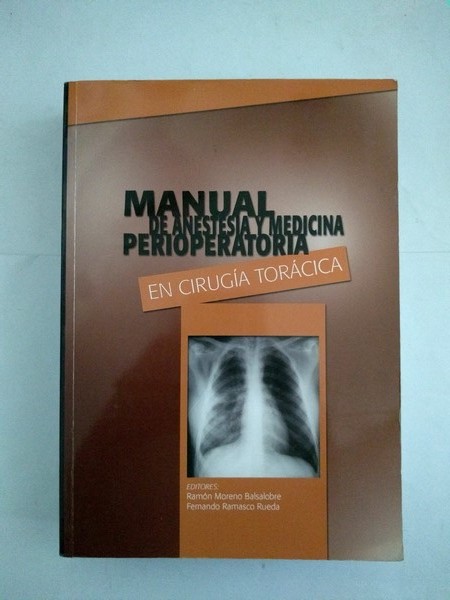 Manual de anestesia y medicina perioperatoria en cirugia