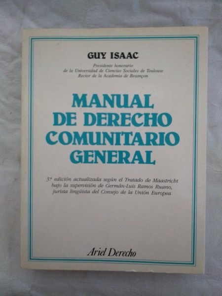 Manual de Derecho Comunitario General