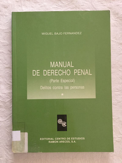 Manual de derecho penal. Parte especial