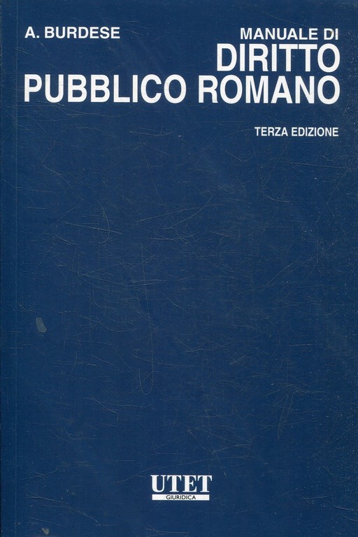 MANUALE DI DIRITTO PUBBLICO ROMANO.