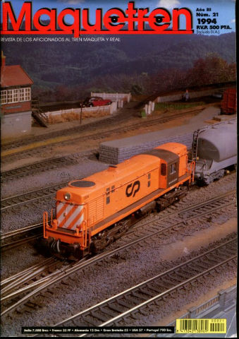 MAQUETREN. REVISTA DE LOS AFICIONADOS AL TREN MAQUETA Y REAL. AÑO III, NUM. 21. LOCOMOTORA ALCO: LAS 1300 PORTUGUESAS. LOCOMOTORA ALCO: LAS 1300 EN ( HO). NIEVE EN CANFRAC. WEINERT MODELBAU REFERENCIAS VALIDAS. CONCURSO TREN REAL.