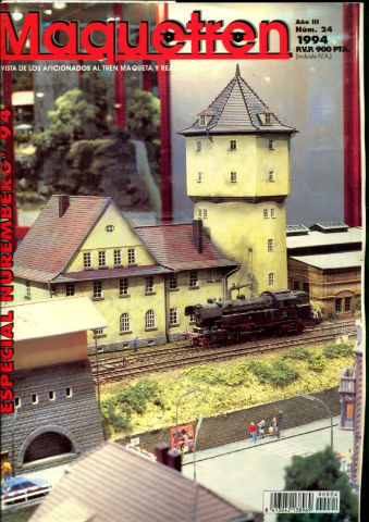 MAQUETREN. REVISTA DE LOS AFICIONADOS AL TREN MAQUETA Y REAL. AÑO III, NUM. 24. PRESENTACION. REPORTAJE. ACCESORIOS. MAQUETA. MAQUETA "PICCOLO". ARTESANOS. DIORAMAS.