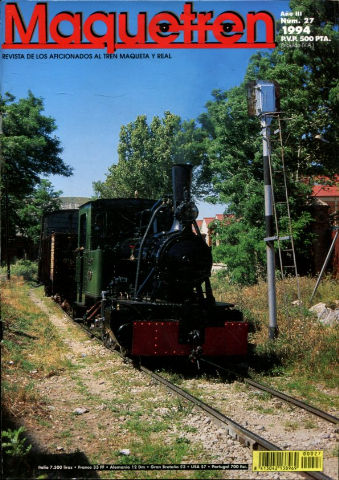 MAQUETREN. REVISTA DE LOS AFICIONADOS AL TREN MAQUETA Y REAL. AÑO III, NUM. 27. AQUELLOS VIEJOS OMNIBUS ( Y II). COLECCION EN ESCALA N. EUROFER. 7º ENCUENTRO EN VILANOVA. MATARO. CARGAS PARA VAGONES.