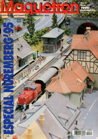 MAQUETREN. REVISTA DE LOS AFICIONADOS AL TREN MAQUETA Y REAL. AÑO IV, NUM. 35. PRESENTACION. REPORTAJE. ACCESORIOS. ARTESANOS. DIOREMAS. LINEA PRINCIPAL "N" DE ARNOLD.