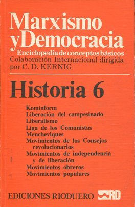 MARXISMO Y DEMOCRACIA.  ENCICLOPEDIA DE CONCEPTOS BASICOS. HISTORIA 6: kOMINFORM-MOVIMIENTOS POPULARES.