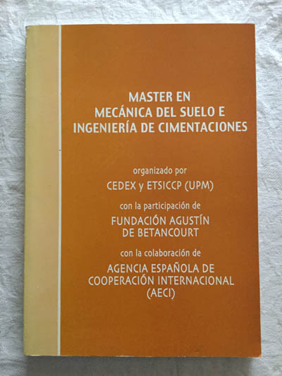 Máster en Mecánica del suelo e ingeniería de cimentaciones