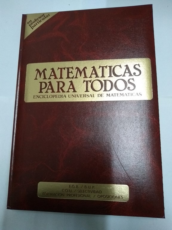 Matemáticas para todos, II