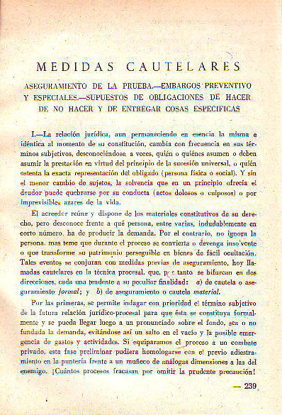 MEDIDAS CAUTELARES.