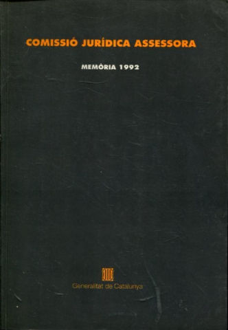 MEMORIA.  VOLUM I. 1992.