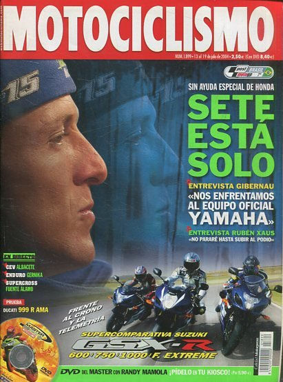 MOTOCICLISMO Num. 1899 13 AL 19 DE JULIO DE 2004.