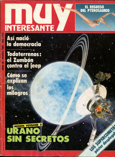 MUY INTERESANTE. NUM. 58. MISION VOYAGER 2. URANO SIN SECRETOS.
