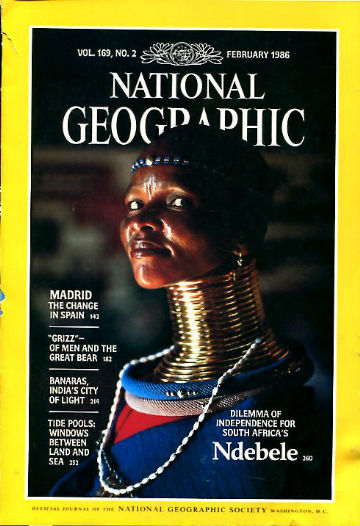 NATIONAL GEOGRAPHIC. VOL. 169, Nº 2. OCTOBER 1986. PANDORA TWO SAMOAS FRANKINCENSE USUMACINTA TRUMPETER SWAN.