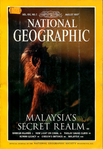 NATIONAL GEOGRAPHIC. VOL. 192, Nº 2. AUGUST 1997. BARRIER ISLANDS. CORAL. THALAY SAGAR. ROMAN LEGACY. OREGON. MALAYSIA.