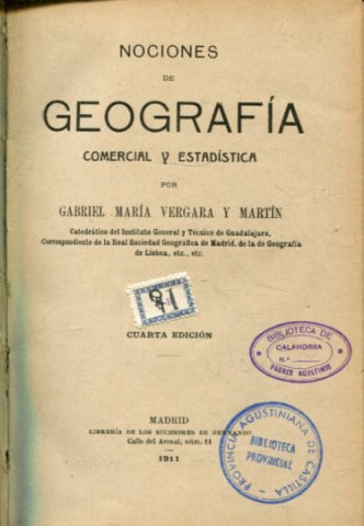 NOCIONES DE GEOGRAFIA COMERCIAL Y ESTADISTICA.