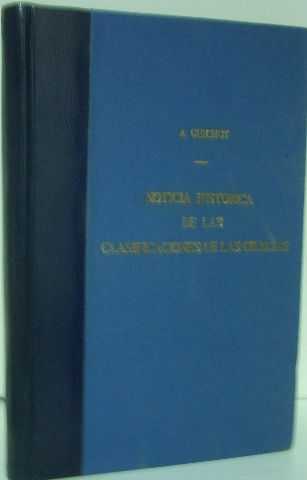 NOTICIA HISTORICA DE LAS CLASIFICACIONES DE LAS CIENCIAS Y DE LAS ARTES Y VOCABULARIO DE LAS MISMAS.